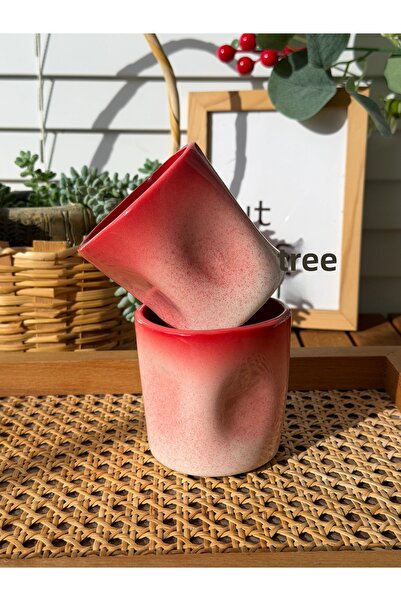 MeGgDecor Red Organic Square Mug