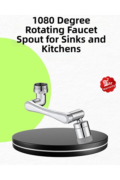 ARMÜZ 2 Mode 1080 °   Rotatable Faucet Head Flexible 3-Joint Movable Design