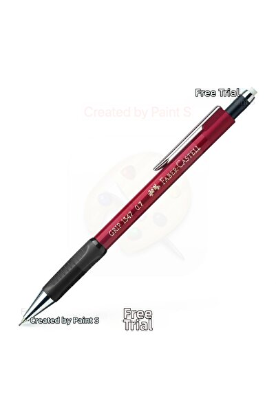 Faber Castell قلم متعدد الاستخدامات 1345/47، 0.7 مم، لون أحمر داكن، قبضة مريح...