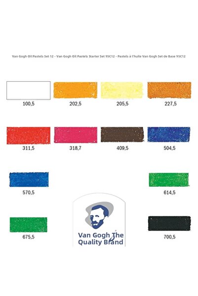 Van Gogh Oil Pastel 12 Pcs