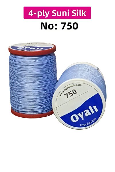 Royaleks Cordă de mătase artificială cu 4 straturi, broderie, mărgele, croșet...