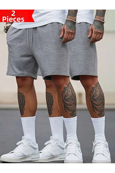 DAXİS Sportwear Company Pachet de 2 pantaloni scurți din bumbac pieptănat pen...