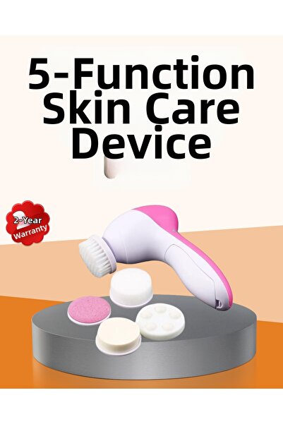 Lisinya أداة العناية ببشرة الوجه مع 5 رؤوس للتنظيف العميق والتدليك - TYGOO