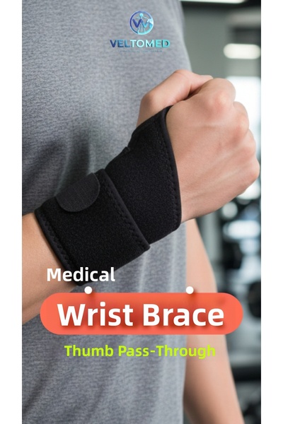 Veltomed ضمادة معصم مع دعم للإبهام، ضمادة معصم رياضية بدون دعامة، ضمادة معصم ...