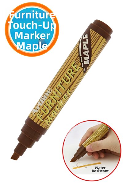 NZB قلم إصلاح الأثاث، قلم خشبي لطاولة القهوة والخزانة، مزيل خدوش الباركيه، مخفي الشقوق، لون خشب القيقب