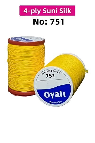 YenisiniAl Ochih de croșetat din fire de mătase artificială cu 4 straturi, cu...