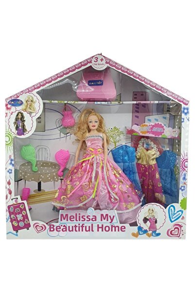 Generic Brand Baby with Spare Dress and Accessories - 1115-21 - Light Pink (L...