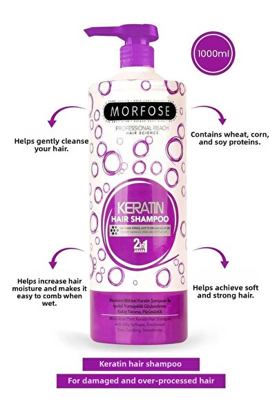 OEM Keratin Shampoo 1000 ml - Nourishing Protective Effect