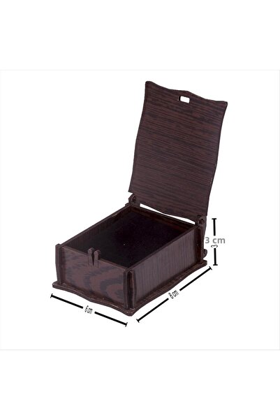 CT STONES صندوق قلادة خشبي