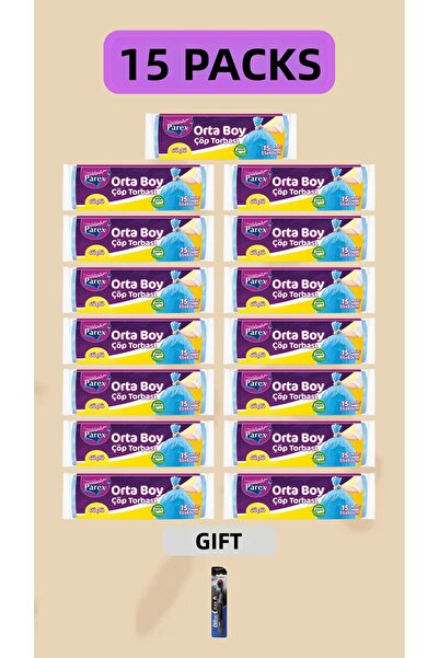 Parex كيس القمامة متوسط الحجم 55x60 (prx001)