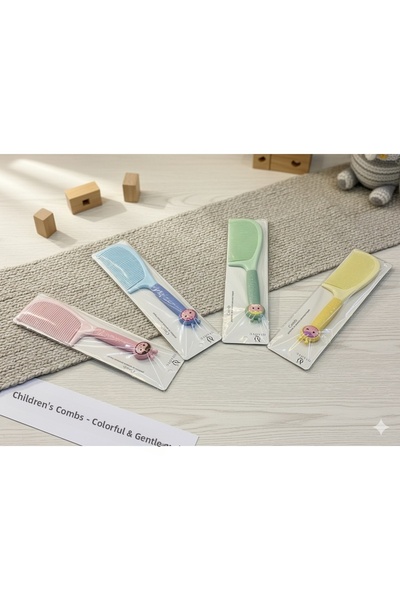 Çağla Accessories مشط أطفال لطيف بألوان الباستيل