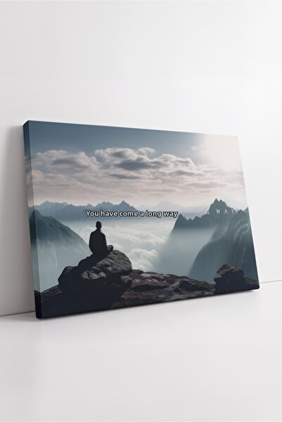 KOSS Dijital Pictură inspirațională pe pânză cu scrisul „You Have Come A Long...