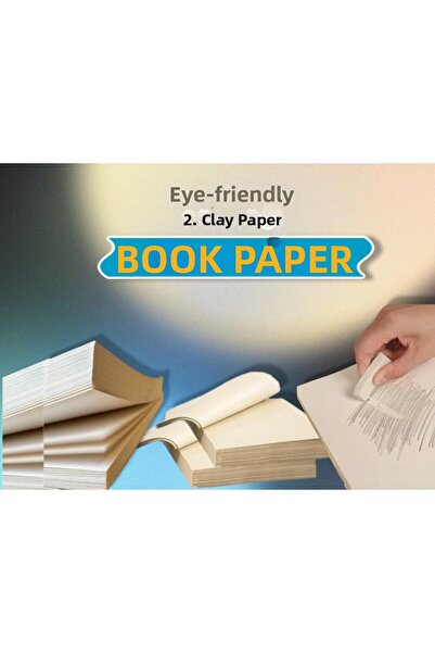 Orbak Kağıt ورق الكتاب A4 2. ورق عجين ورق غير متعب 65 جرام 250 قطعة (1,013 كجم)