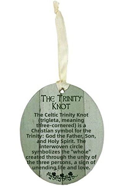Nacario Nrcrioshop Abbey & Ca Gift Trinity Knot Mdf Ornament Cream Ribbon Gif...