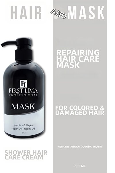 First Lima Professional قناع العناية المركزة لإصلاح الشعر المصبوغ والتالف 500...