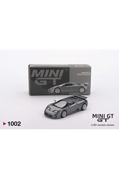 mini gt نموذج سيارة بوغاتي إي بي 110 سوبر سبورت جريجيو سكورو بمقياس 1/64