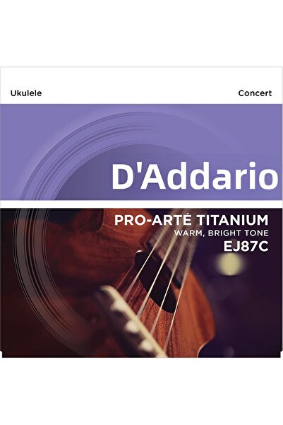 Daddario EJ87C Coarde pentru ukulele de concert (Pro-Arte Titanium)