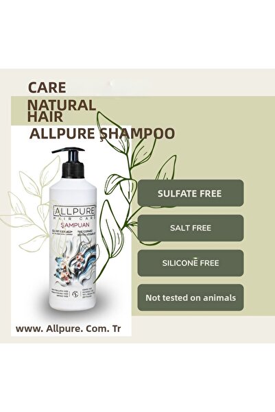 ALLPURE شامبو (500 مل، 7 زيوت معجزة وإضافات بيوتين، خالي من الملح/الكبريتات، ...