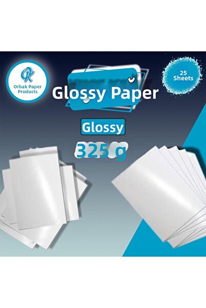 Orbak Kağıt ورق طباعة رقمي عالي الجودة مقاس A4، ورق شهادات وصور 325 جرام 25 ق...