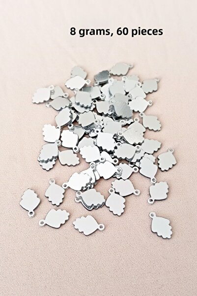 Royaleks Oya Abiye Brățară Colier Plexi Plastic Metalic Paiete Culoare Argint...