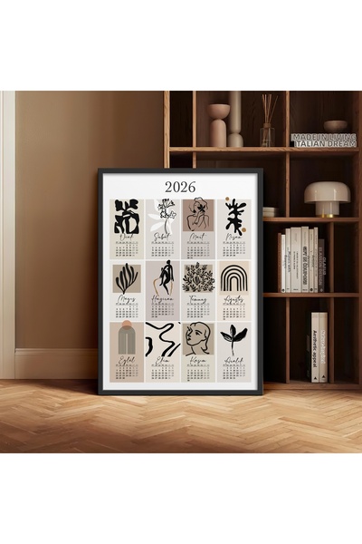 HOMEPACK Masa cu afiș cu calendar unic înrămat TK/191