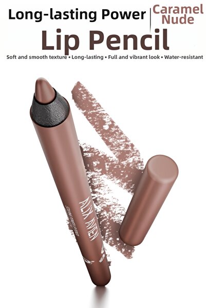 Alix Avien قلم تحديد الشفاه الناعم المقاوم للماء يدوم طويلاً - قلم تحديد الشف...