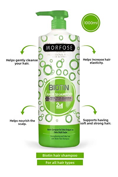 OEM Biotin Shampoo 1000 ml - Soft and Strong Hair