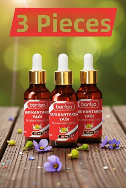 natzera زيت نبتة سانت جون 3×20 مل – زيت زيتون مخمر، مهدئ للمفاصل والعضلات، مه...