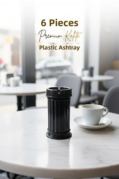 grimorlife 6 bucăți de măsuță de cenușă decorativă din plastic, neîndrăzneț, fără miros