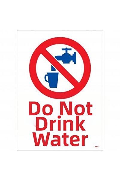 Ethab Ticaret علامة تحذير الماء المحرر 25x35 الرمز: 407