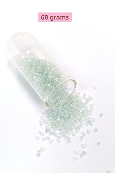 Royaleks Mărgele de sticlă tăiate 2mm - 60 grame - Alb transparent - BNC368