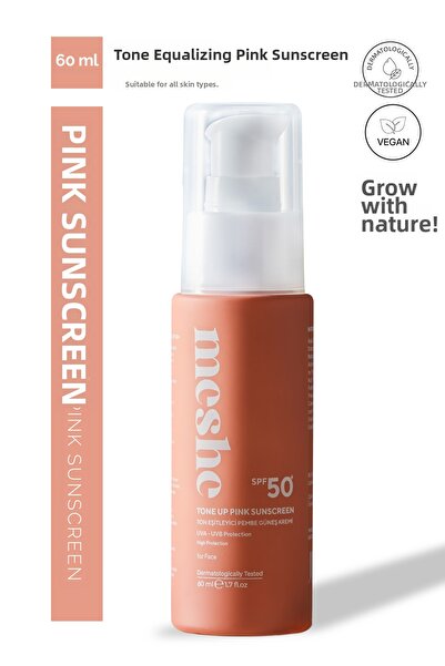 Meshe واقي شمسي مضاد للعيوب ومعادل للون البشرة بعامل حماية من الشمس 50 بلون و...