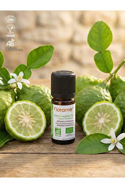 Florame زيت البرغموت العطري العضوي 10 مل - نقي 100% - نباتي