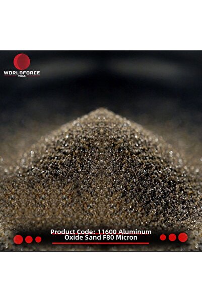 Worldforce Aluminum Oxide Sand 25 kg Coffee Color F80 Micron Sandblasting Mac...
