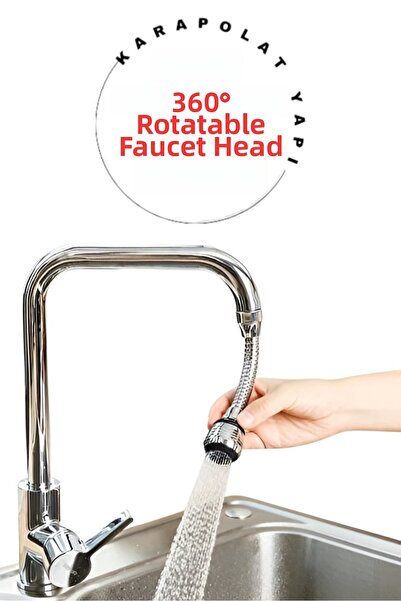 KarapolatYapı 360 °   Rotatable water saving flexible hose adjustable faucet ...