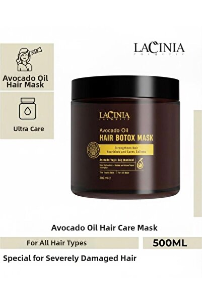 Lacinia قناع إصلاح الشعر بزيت الأفوكادو 500 مل