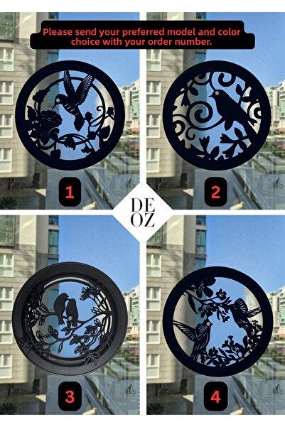 DEOZ3D Natural Gas and Ventilation Grille Cover – Modern Floral and Bird Patt...