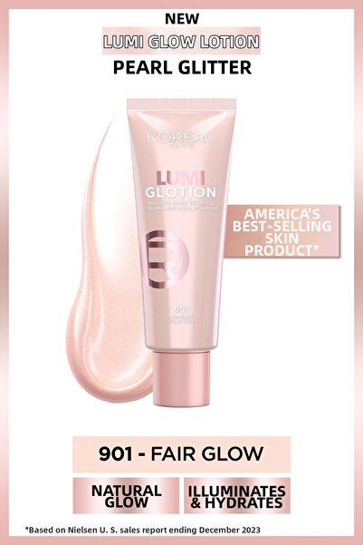 L'Oreal Paris Glotion All-in-one Natural Glow 901 - Fair Glow 40 ml Highlight...