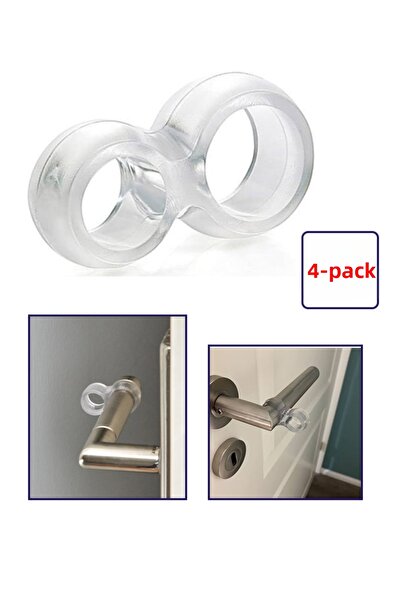 HCB EV AKSESUARLARI حامل مقبض باب من البلاستيك السيليكون الشفاف، مصد، مصد للن...