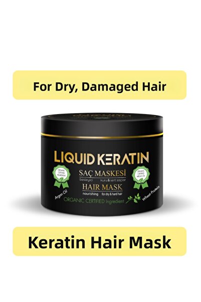 Liquid Keratin قناع الشعر بالكيراتين 250 مل - علاج مجدد للشعر الجاف وغير اللامع والمتقصف والمحروق
