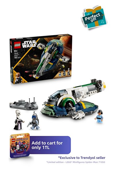 LEGO ®   Star Wars: Attack of the Clones Jango Fett's Starship 75433 - 9+ Toy Building Set (707P)