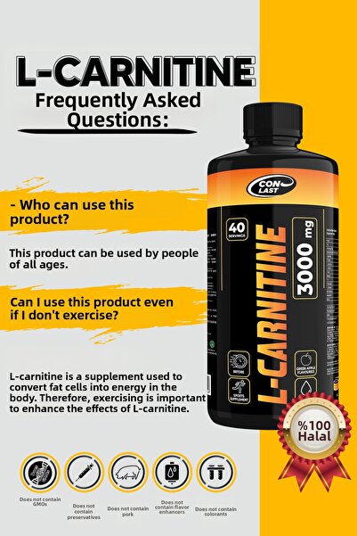 Conlast Arginine300Gr/Bcaa300Gr/L-Carnitine3000Mg