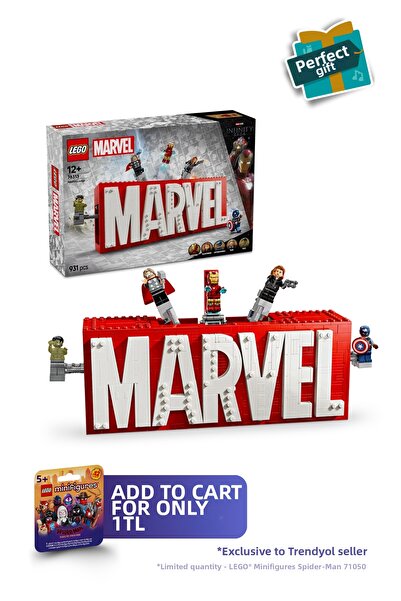 LEGO ®   Marvel: Marvel Logo and Minifigures 76313 – Building Kit (931 Pieces)