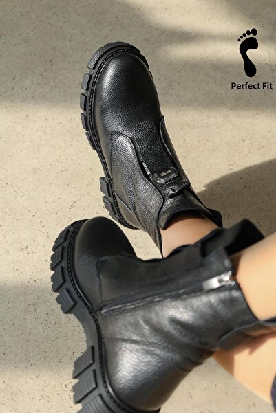 FAST STEP Γυναικείες Κλασικές Μπότες - Γνήσιο δέρμα και Γούνα Λεπτομέρεια 710...