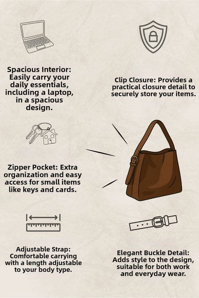 Yuka Atelier Geantă Shopper cu cataramă Nomu