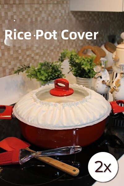 Vienev Set de 2 capac pentru prepararea orezului și capac pentru oală pentru ...