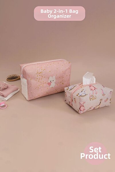 Pazar Kapısı منظم حقيبة العناية بالطفل مكون من قطعتين