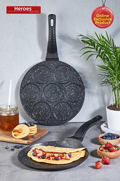 Kahramanlar Helegra 2-Piece Pancake and Crepe Pan Set