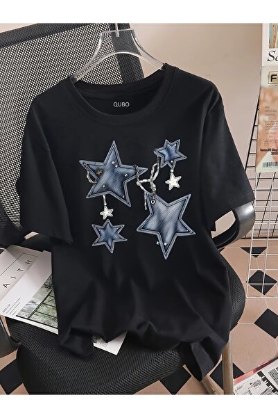 qubo sportswear & company qubo Unisex Oversize εμπριμέ βαμβακερό λαιμόκοψη κο...