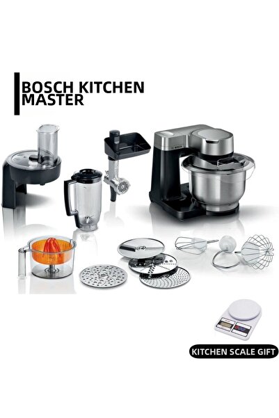 Bosch Mums2Vm40 Food Processor – 7 Speeds, Steel Bowl Dough Kneading Blender & Meat Grinder
